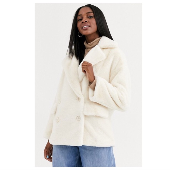 FREE PEOPLE BOHO TEDDY COAT FAUX FUR JACKET A3C - Picture 5 of 16